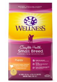 Wellness Small Breed Complete Health Puppy Turkey, Oatmeal and Salmon Meal Recipe Dry Dog Food